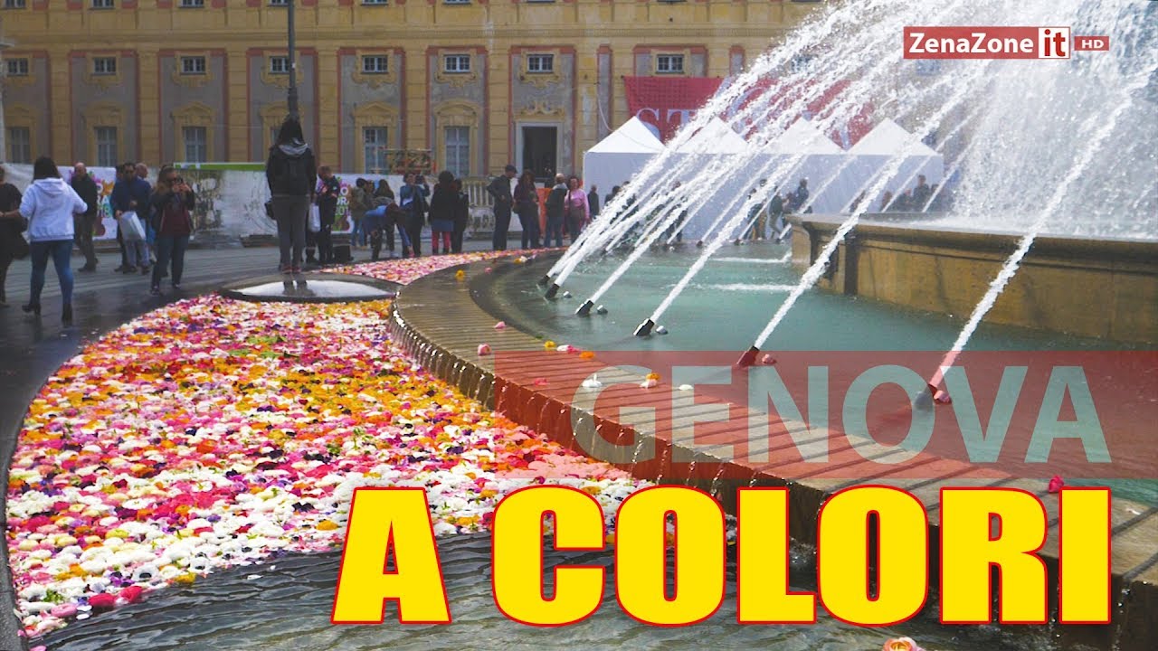 Genova a colori [CIV centro - fontana piazza de Ferrari]