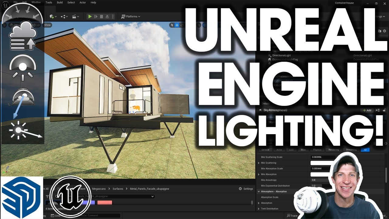 SketchUp для Unreal Engine. Часть 3 — НАСТРОЙКИ ОСВЕЩЕНИЯ
