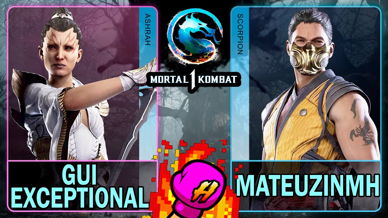 MK1 Gui Exceptional (ASHRAH) VS MateuzinMH (SCORPION)🥊Mortal Kombat 1🥊4K 60ᶠᵖˢ