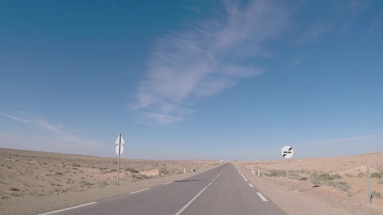 Tunisia Road Matmata Douz, Gopro / Tunisie Route Matmata Douz, Gopro