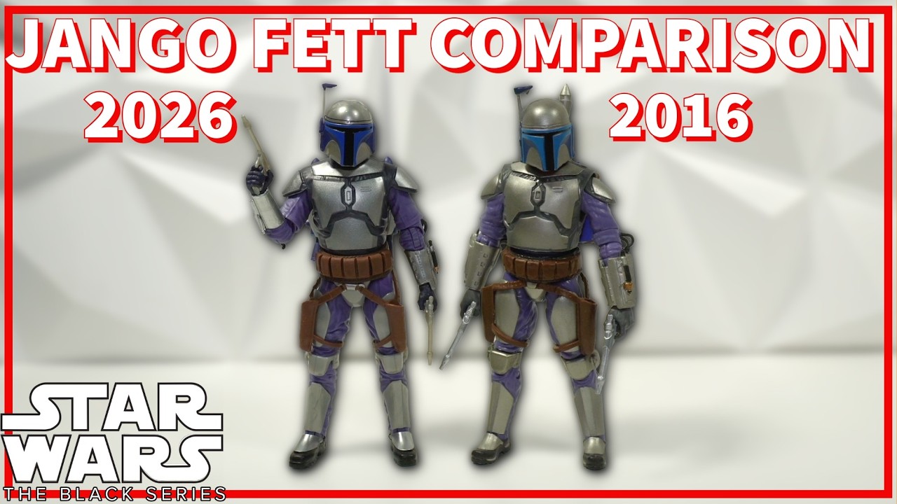 Сравнение Джанго Фетта из серии Black Series! (2016-2026)