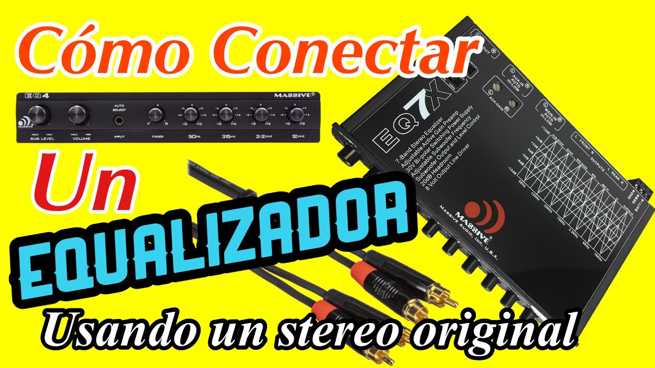Cómo conectar un equalizador usando el estéreo original