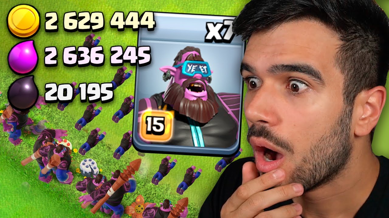 Fui testar o NOVO YEETer e fiz os MAIORES FARMS da HISTÓRIA! Clash of Clans