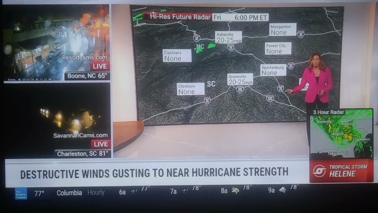 Weather Channel Tropical Storm Helene Coverage (9/27/24)