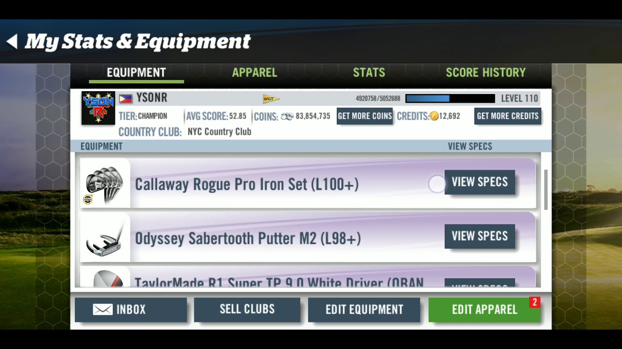 WGT Mobile-How to edit equipments(WGT v1.46.0)