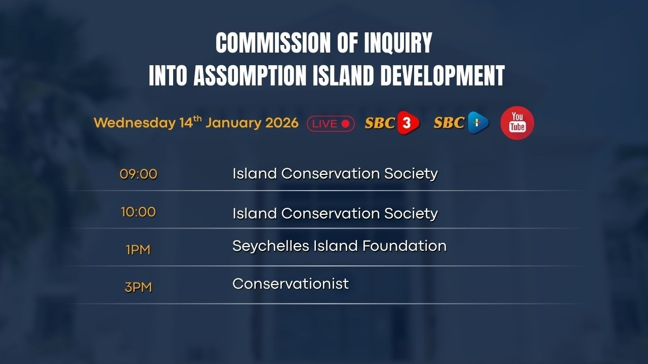 SBC LIVE | COMMISSION OF INQUIRY INTO ASSUMPTION ISLAND DEVELOPMENT (Part 1)-14.01.2026