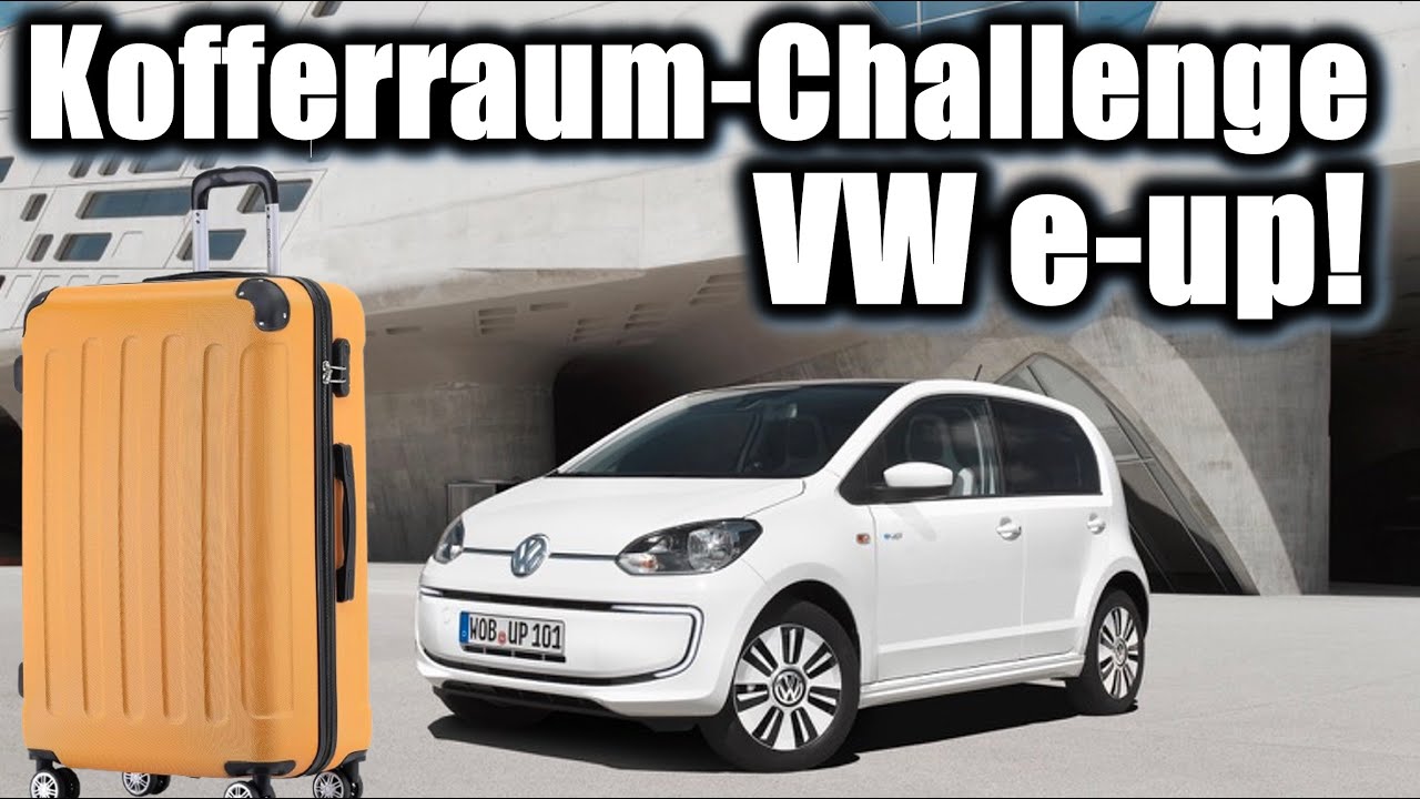 VW e-up! Kofferraum und Koffer-Challenge