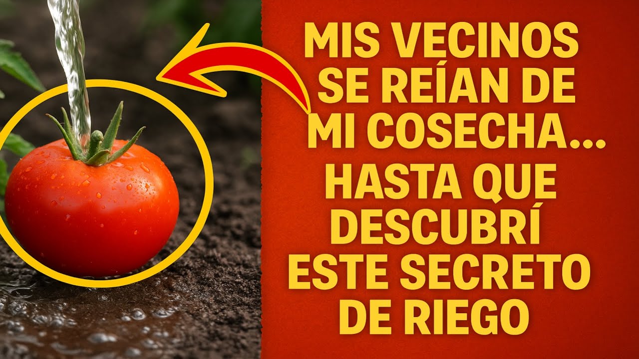 Mis vecinos se reían de mi cosecha... hasta que descubrí ESTE secreto de riego.
