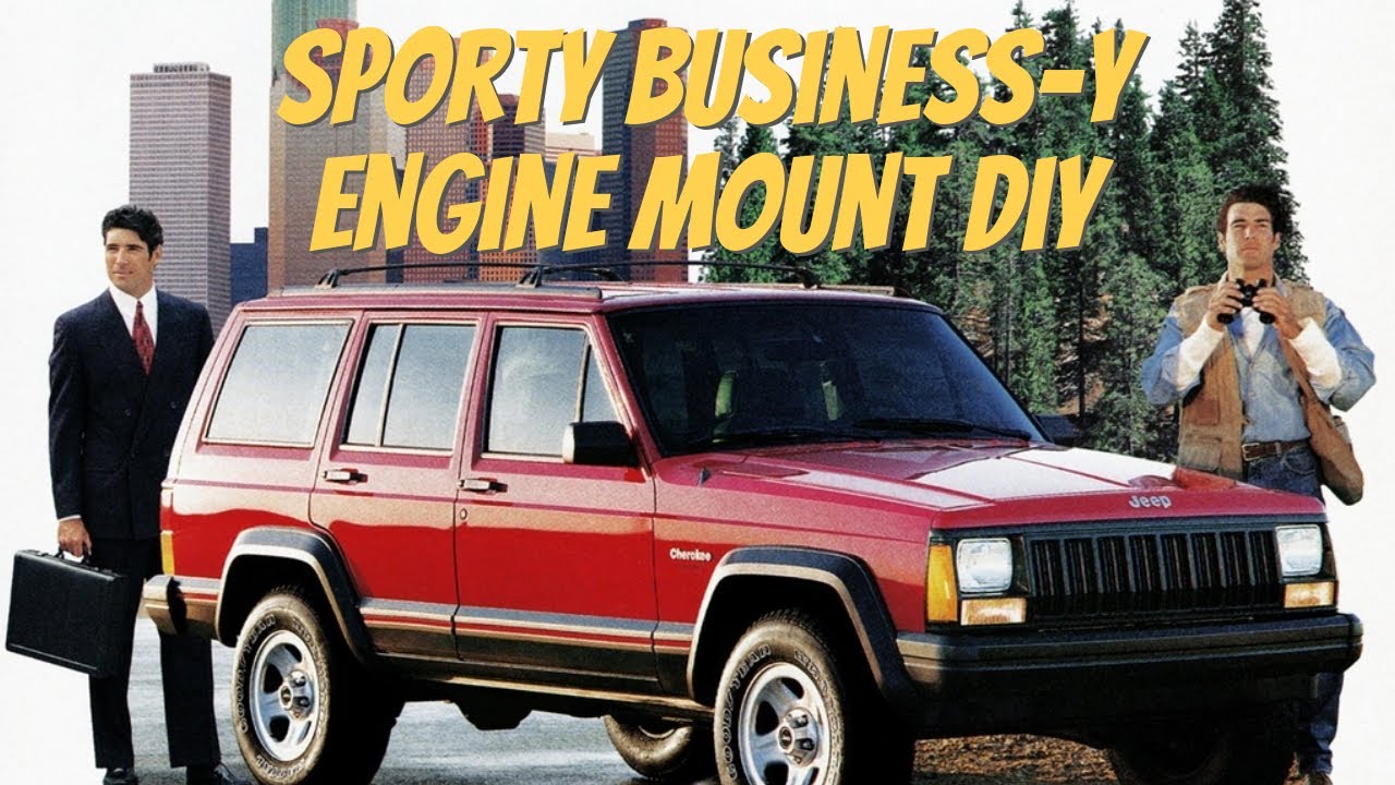 Engine Mount Replacement in a 1995 Jeep XJ Cherokee with 4.0 Liter Inline Six & Manual Transmission