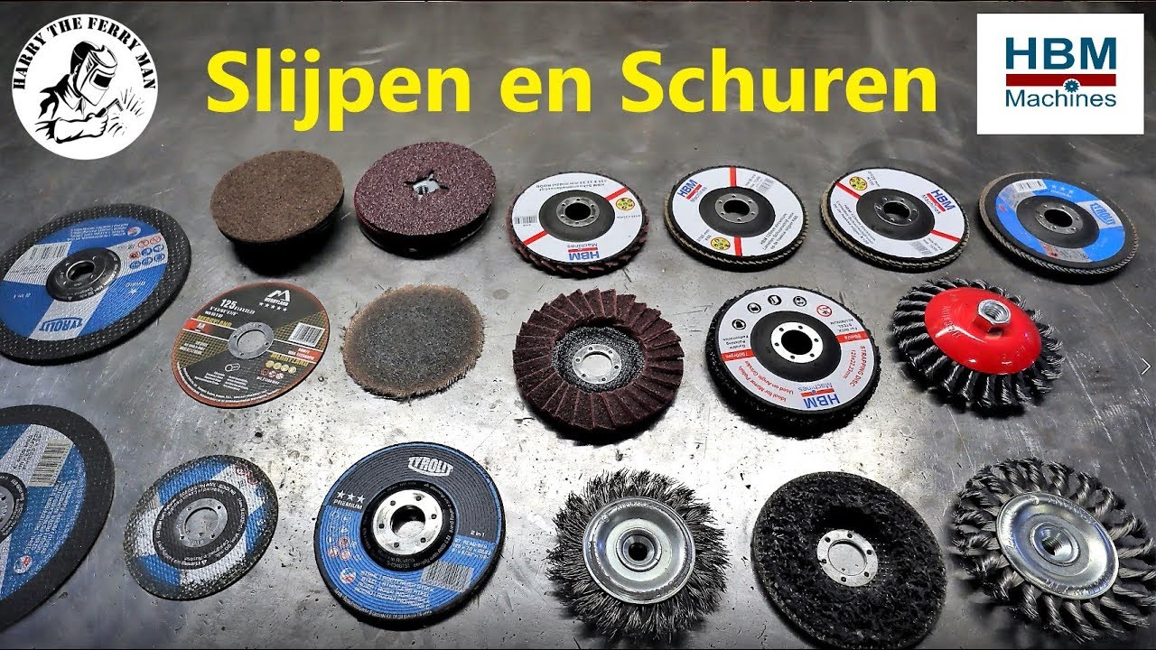 Schuur en slijpmiddelen voor de slijptol!