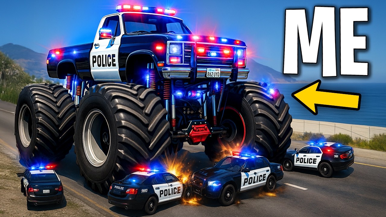 $1 to $1,000,000 Police Monster Truck