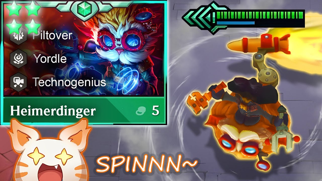 *SPINNNNN* 4 Star Heimerdinger is Back! | TFT Set 9
