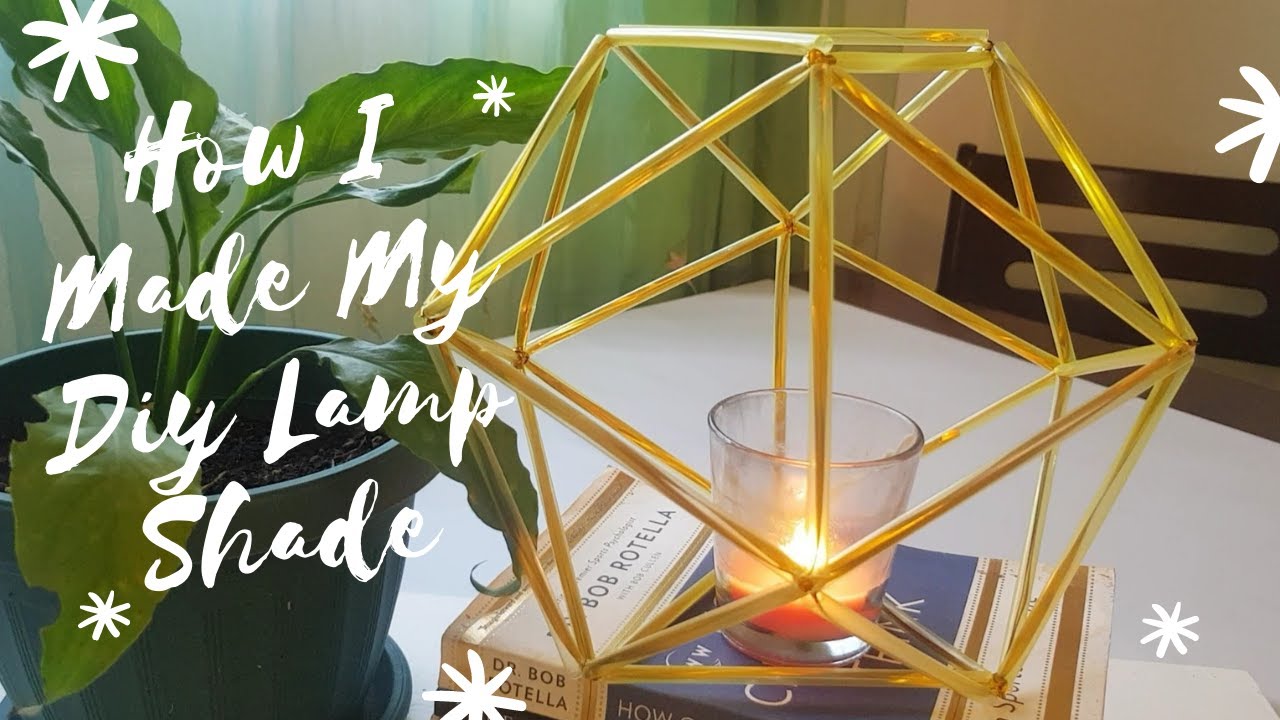 DIY Lamp Shade Tutorial using straws~ Icosahedron