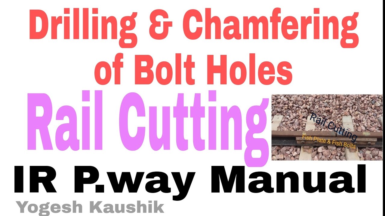 DRILLING & CHAMFERING OF BOLT HOLES I FISH PLATE I RAIL CUTTING I ABRASIVE DISC CUTTER MACHINE