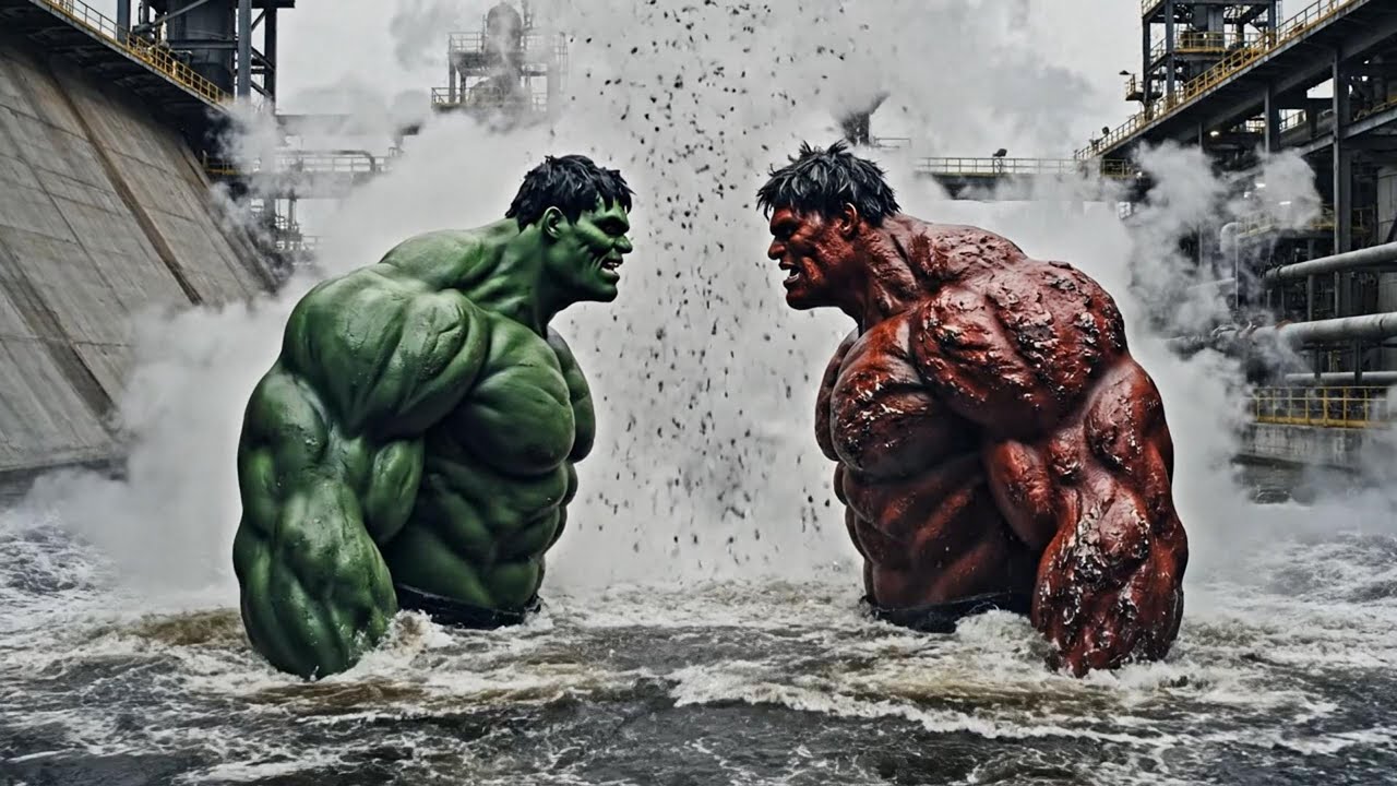 Hulk vs Red Hulk: The Battle for the Gamma Core That Could Destroy Earth! 🌍💥 #redhulk #marvel #hulk