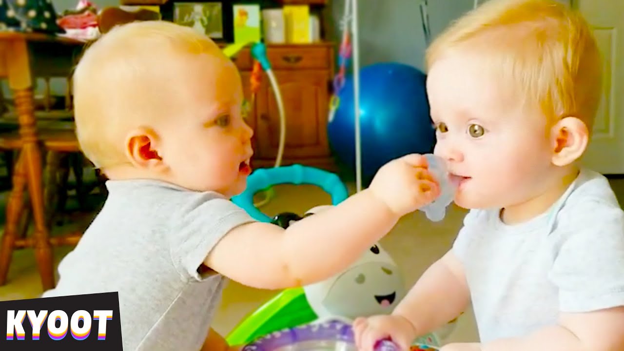 Battle of the Twins 🤣  | Baby Cute Funny Moments
