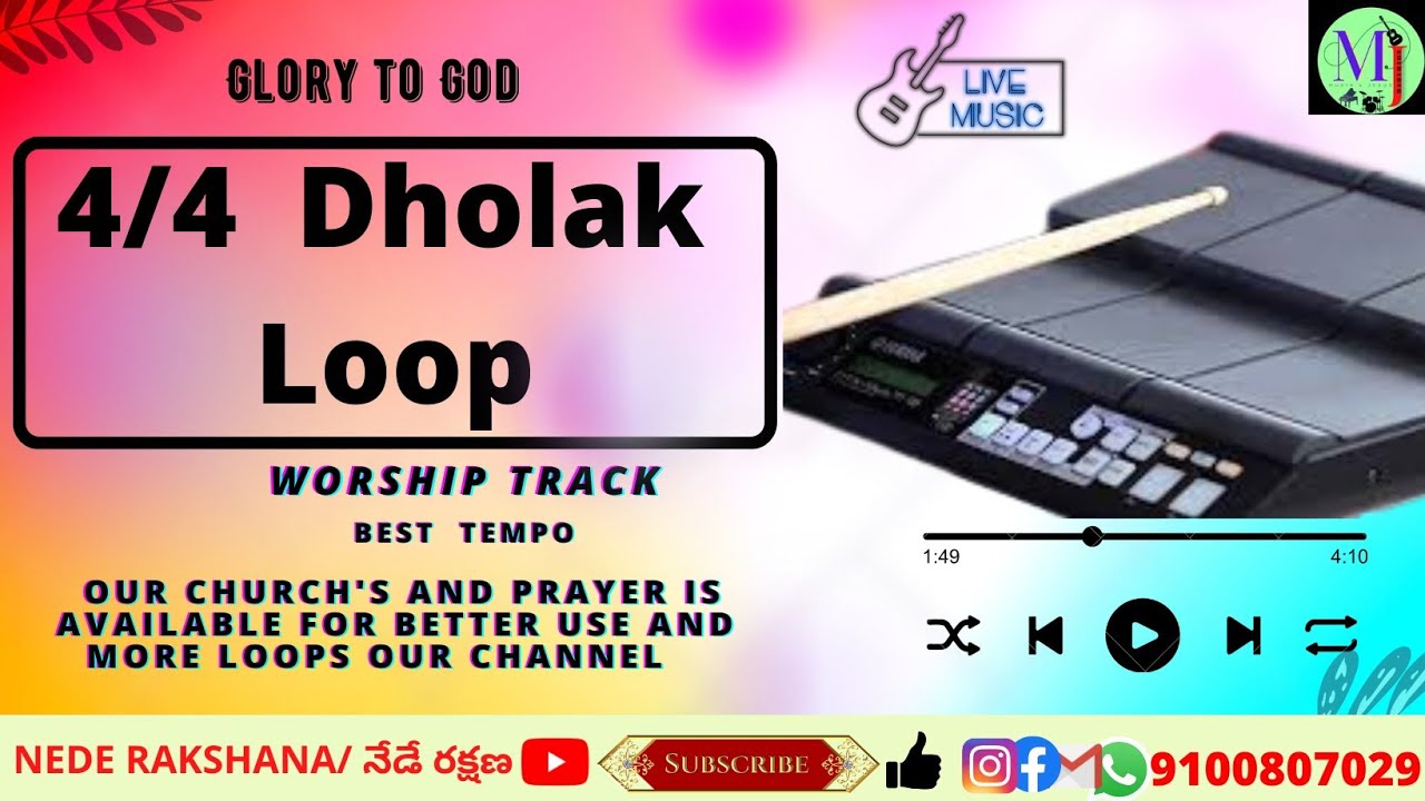 |4/4 Dolak|Track|Dolak Loop|2022|#loops #subscribe #AradhanaTracks