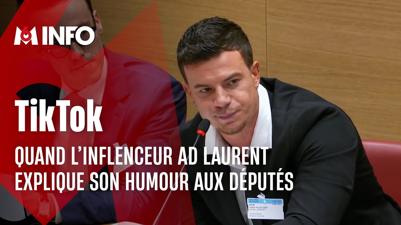 Quand l'influenceur AD Laurent explique son humour aux d&eacute;put&eacute;s d'une commission d'enqu&ecirc;te