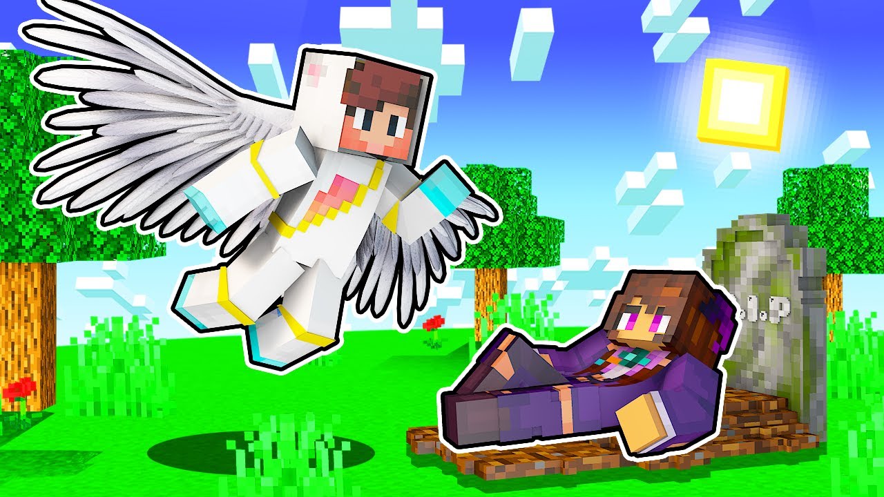 MAGA se CONVIERTE EN EL ÁNGEL de UNA CHICA GAMER en MINECRAFT😇