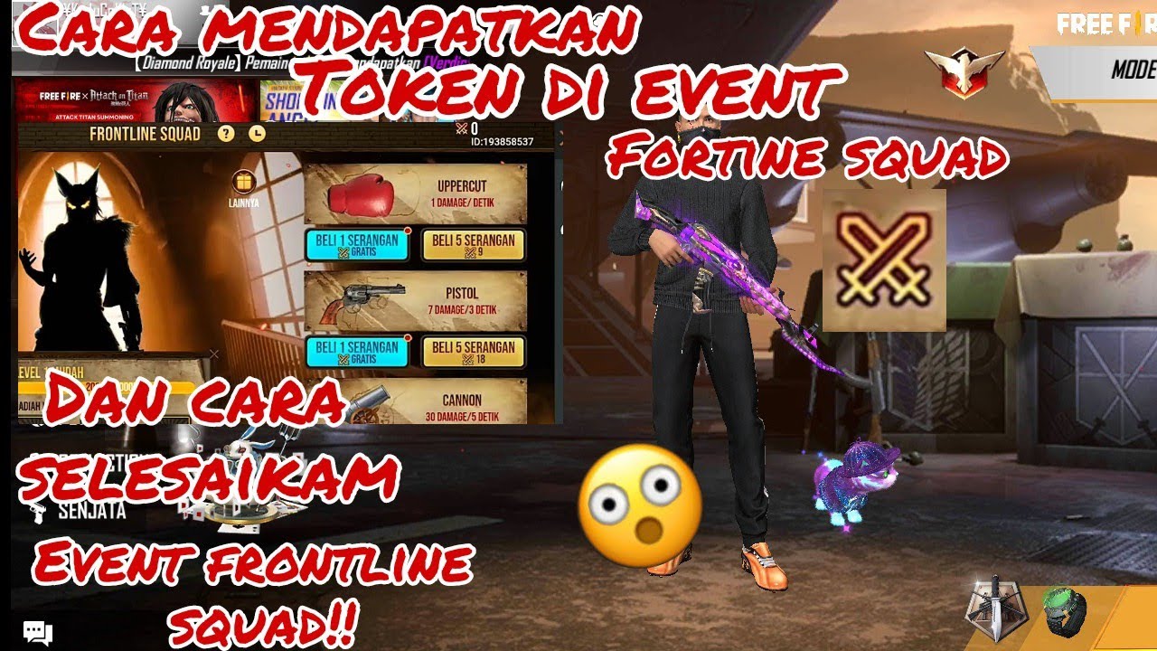 CARA MENYELESAIKAN EVENT FRONTLINE SQUAD & CARA MENDAPATKAN TOKEN DI EVENT FRONTLINE SQUAD DI FF!!