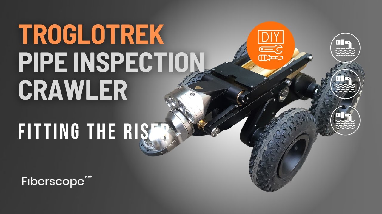 How to Fit the Camera Riser to The TROGLOTREK Pipe Crawler