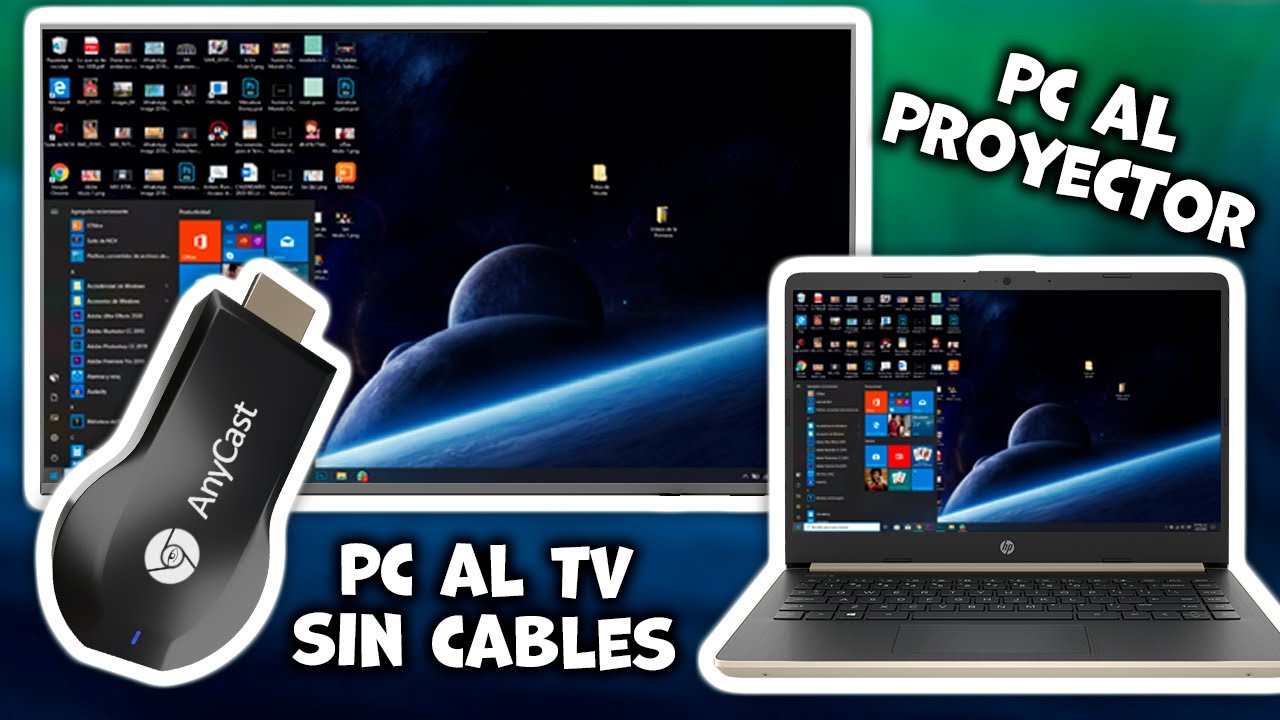 Conecta tu LAPTOP al PROYECTOR o TV SIN CABLES 😄 ¡Super Fácil! | AnyCast