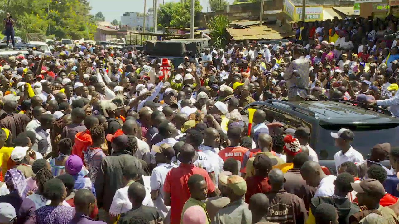 Inspection of works; Runyenjes Modern Market and Public Sensitization Event.