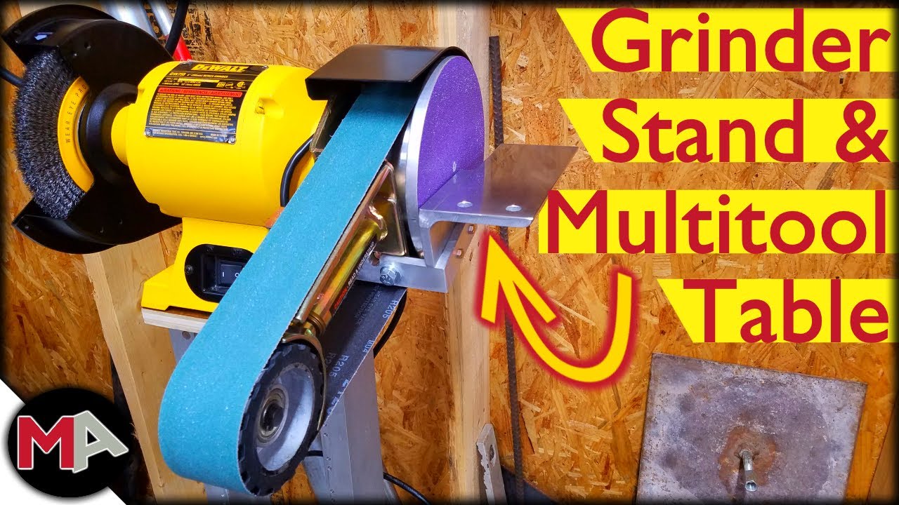 Custom Bench Grinder Stand and Multitool Table