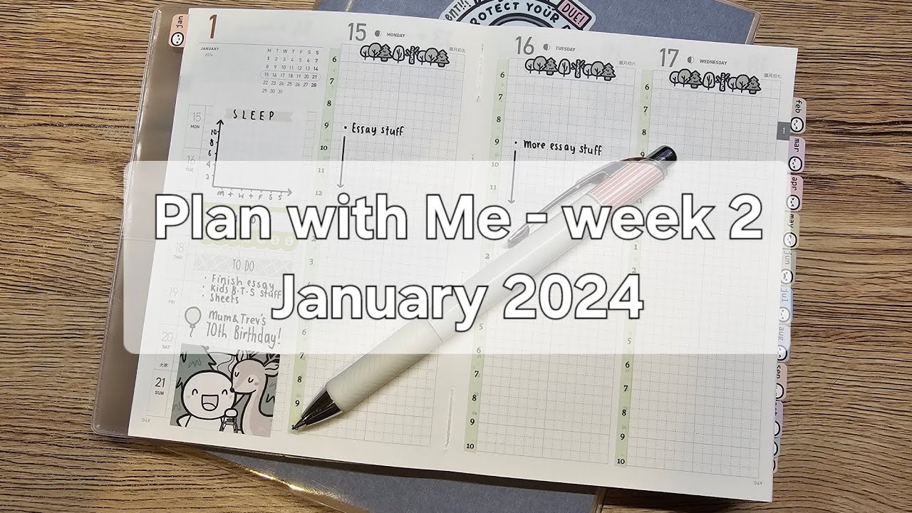 Plan with Me - Take a Note Planners, Week 2, 2024