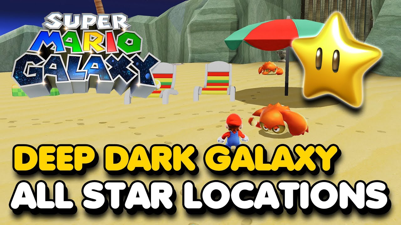 Super Mario Galaxy - Deep Dark Galaxy - All Star Locations Walkthrough (Switch 2)