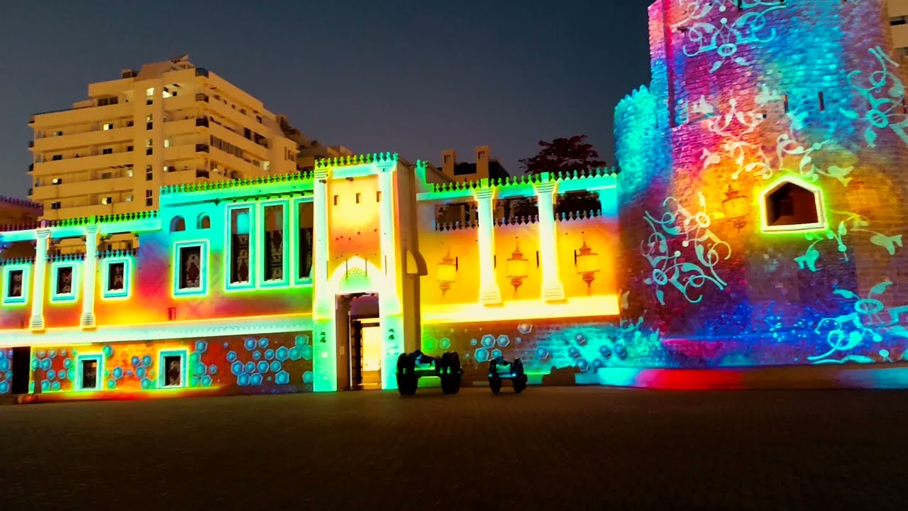 Sharjah light festival 2026 #festival #celebration #sharjah #uae #india 