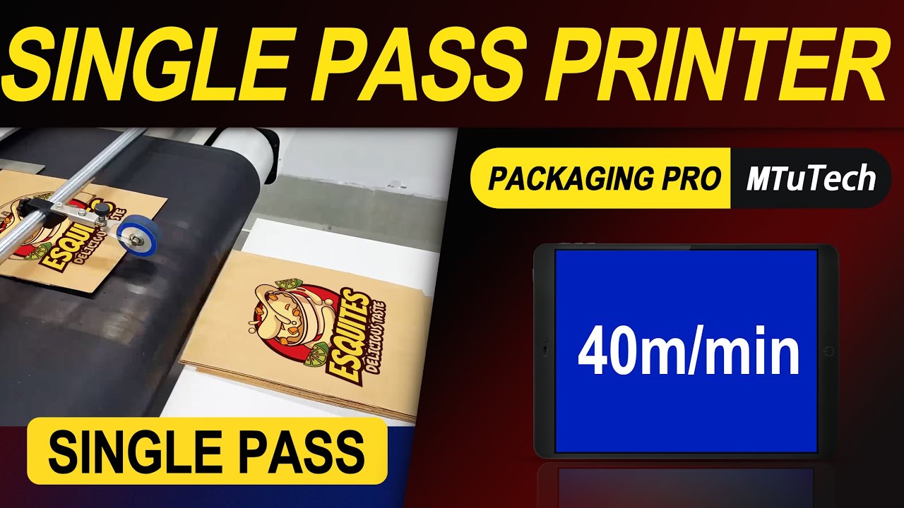 Single Pass Printer 2026 | MTuTech High-Speed Packaging & Cardboard Printing Machine