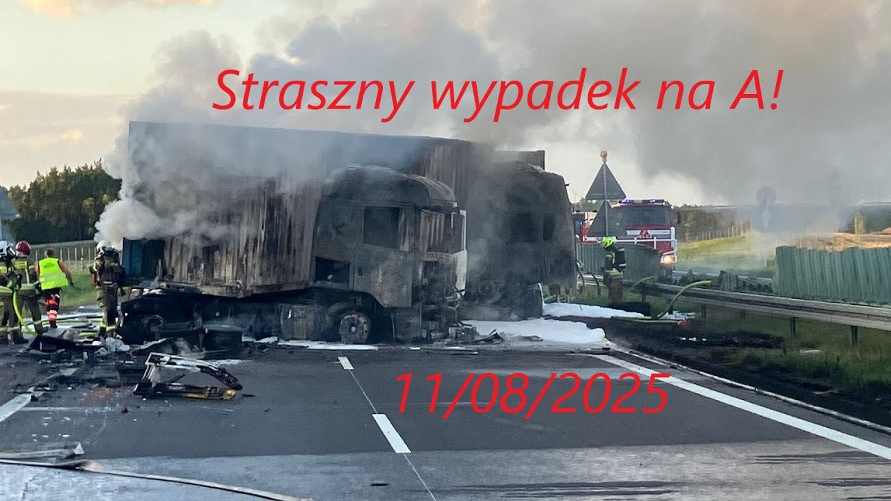 Wypadek na A1   11 sierpnia 2025, Pelplin