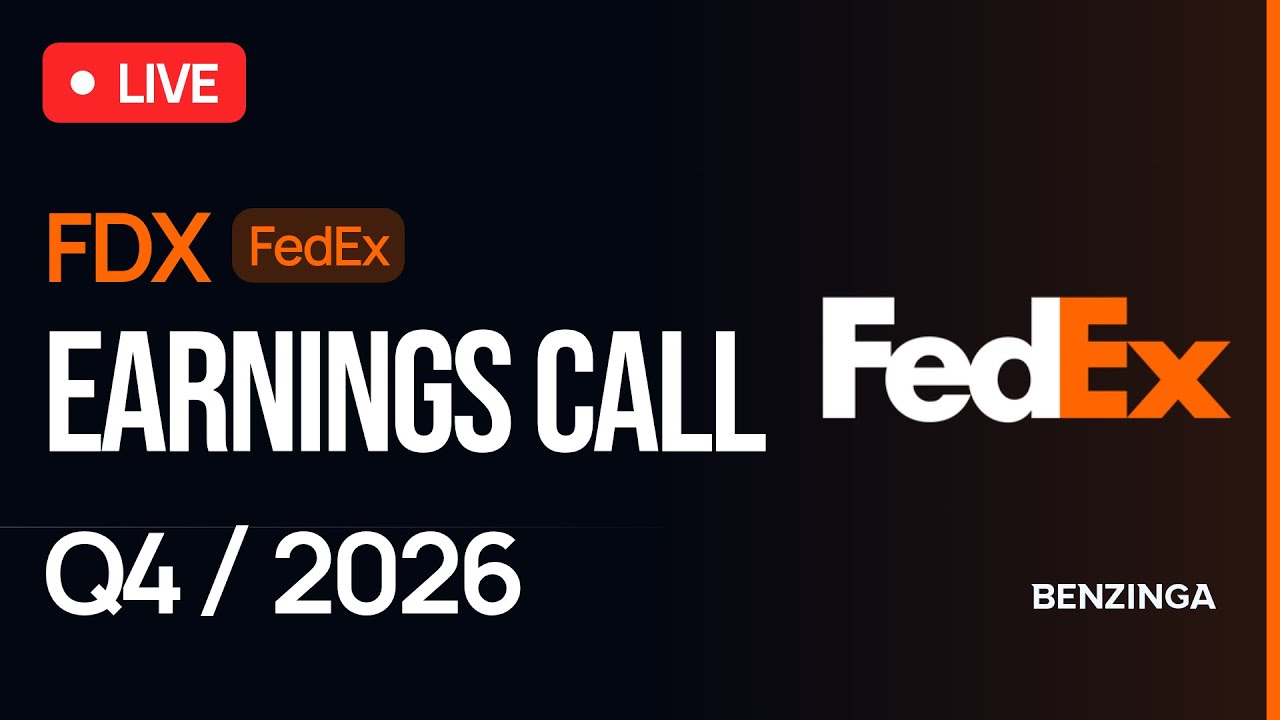FedEx Q4 FY26 Earnings Call | $FDX | 🔴 WATCH LIVE