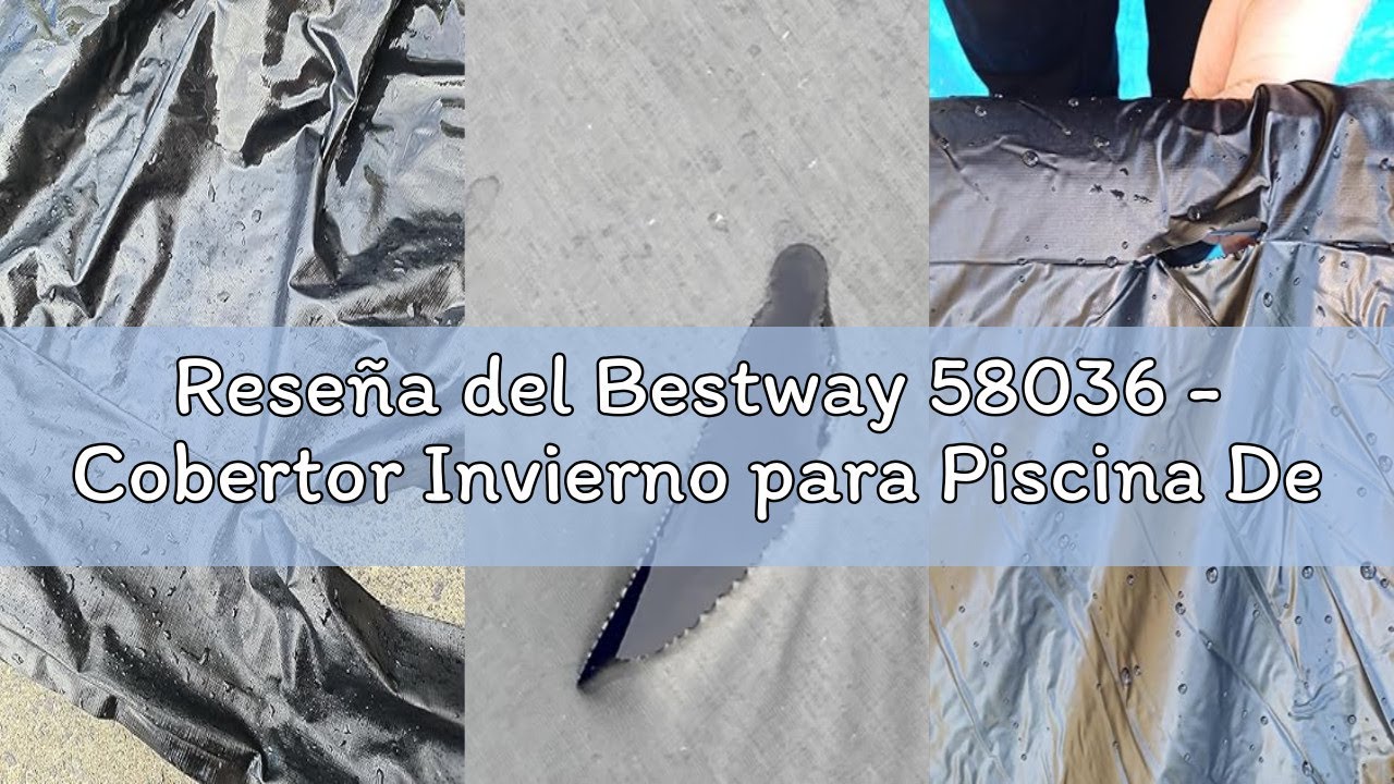 Reseña del Bestway 58036 - Cobertor Invierno para Piscina Desmontable Ø305 cm Redonda, Color Gris