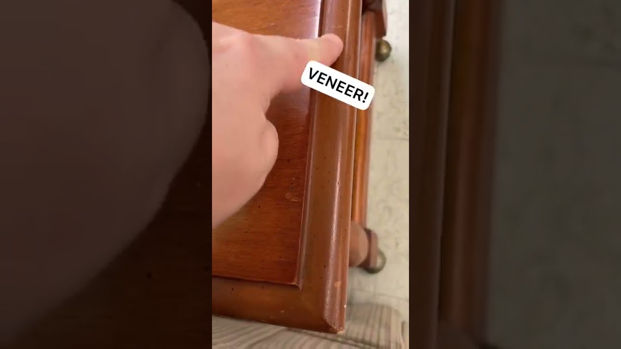 2 EASY ways to tell if it&rsquo;s solid wood or a veneer