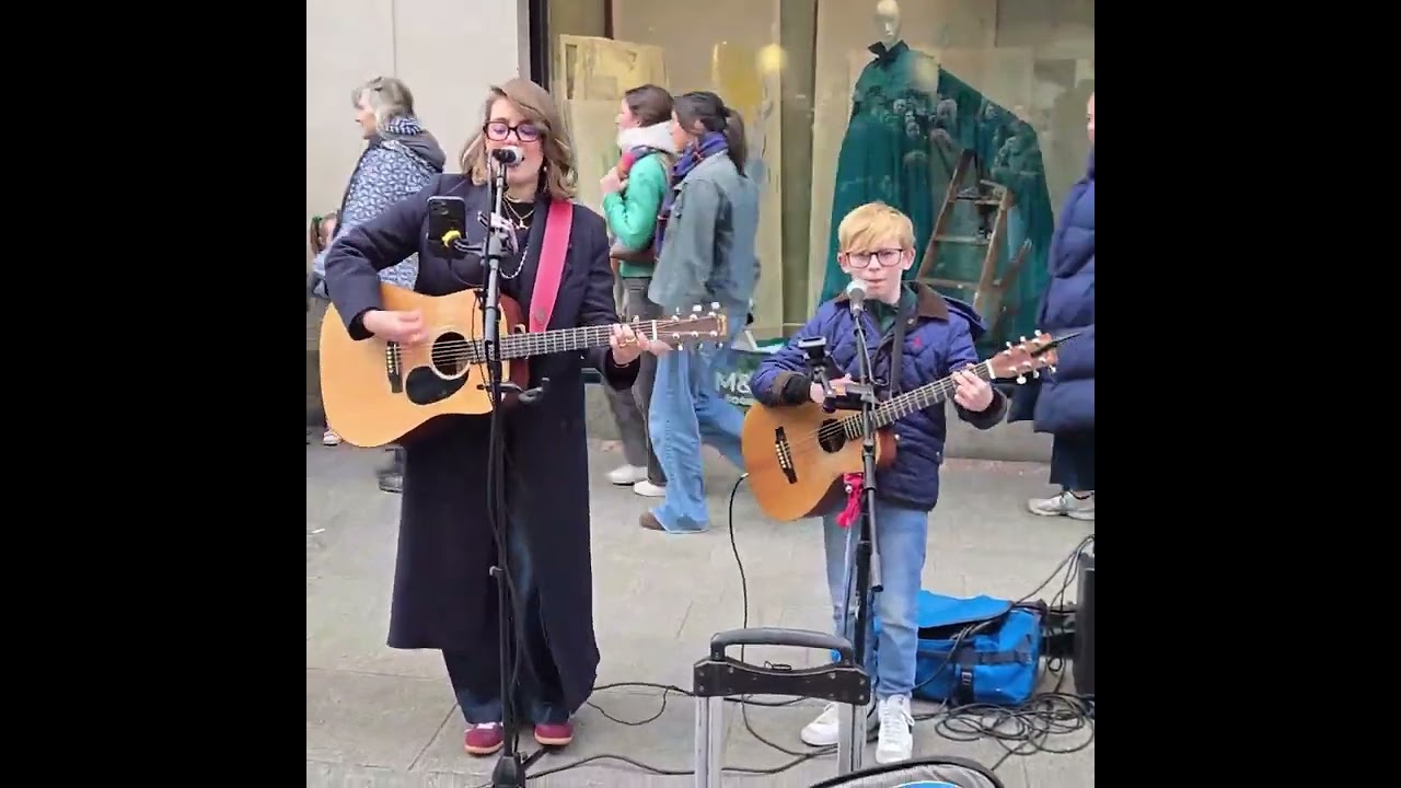10 Yr Old Riordan Hopwood Joins YouTube Star Allie Sherlock for INCREDIBLE ‘Zombie’ Cover Grafton St