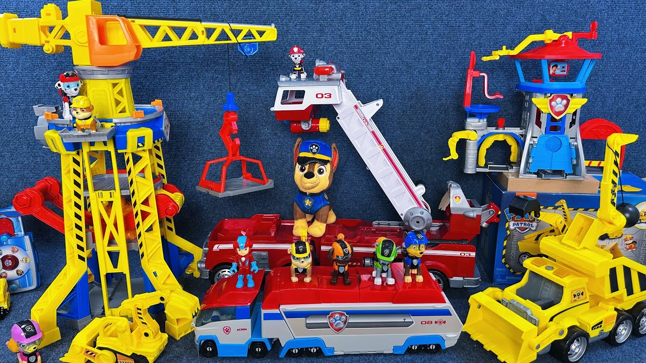 18 Minutes Satisfying with Unboxing Paw Patrol Deluxe Engineering Rescue Playset ASMR | Review Toys