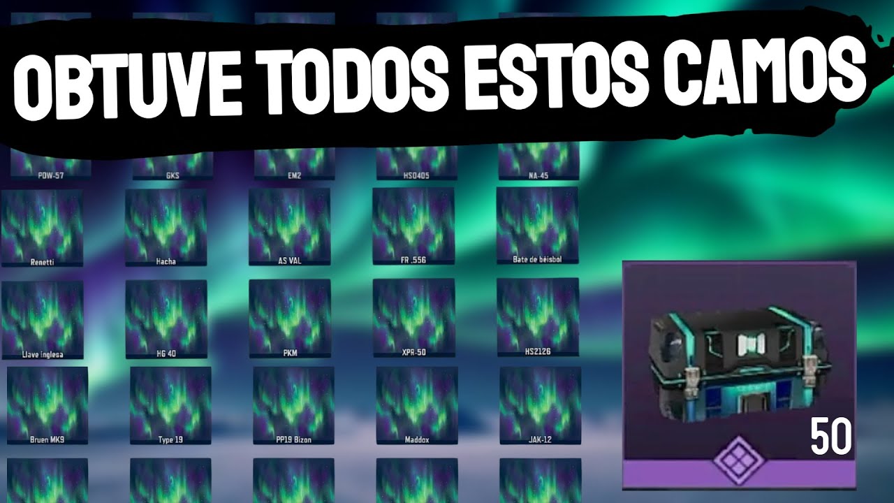Me toco los camos de las mejores armas.