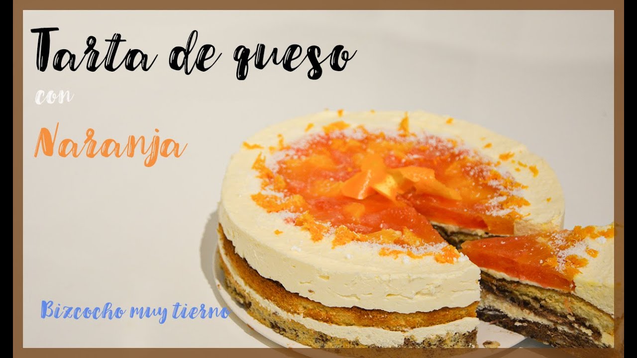 Tarta queso naranja/Bizcocho