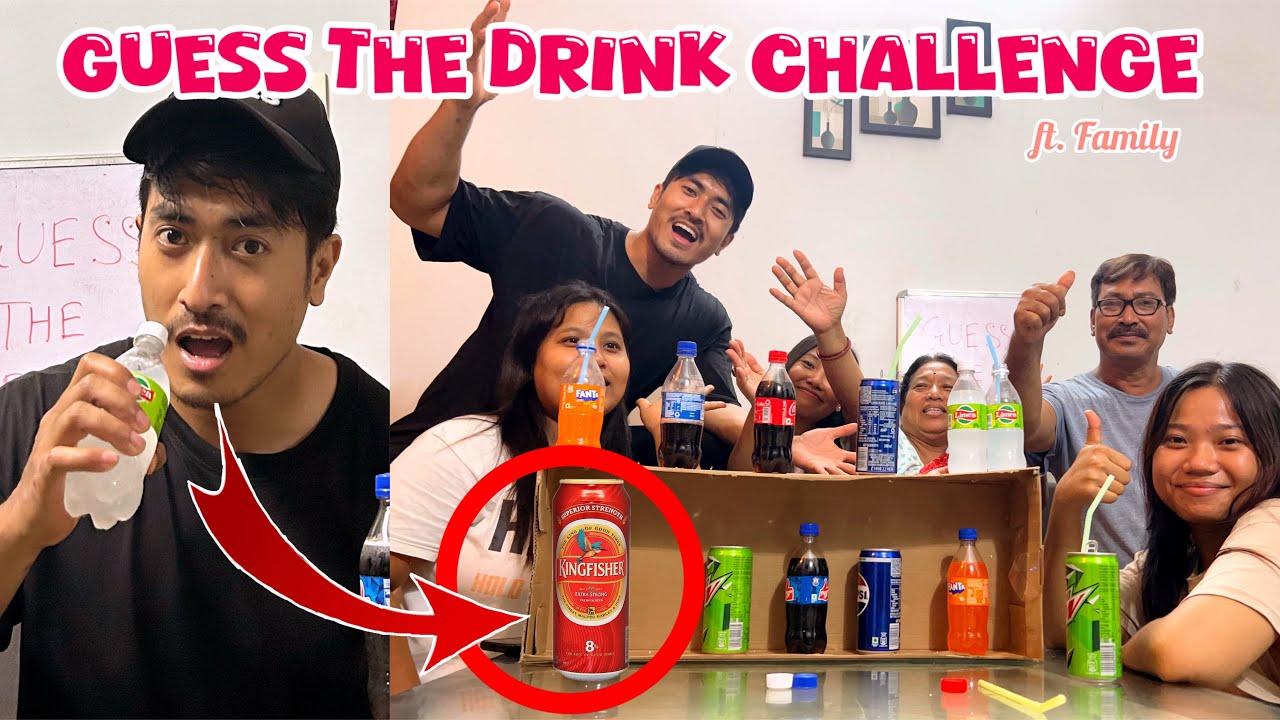 Guess The Drink Challenge 🤣 ft Family || Winner Gets 5,000/- ||Tongthoksukha❤️🥹@adydebbarma9054