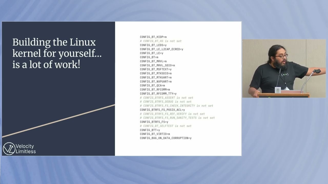 Выталкивание ядер для дистрибутивов Linux Нил Гомпа FOSSY 2025