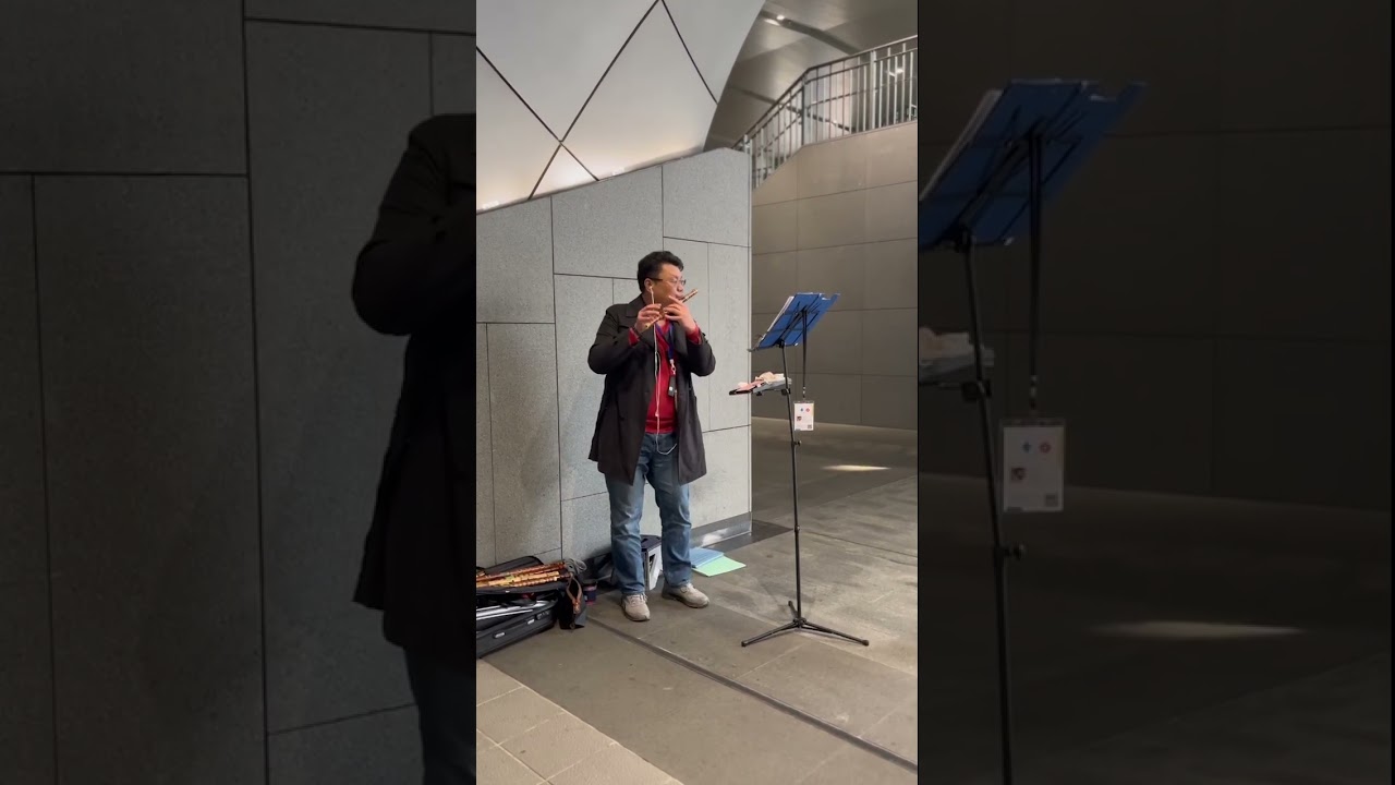 柳笛吹奏竹笛/“草原之夜”/捷運大安森林公園站（115/2/19）