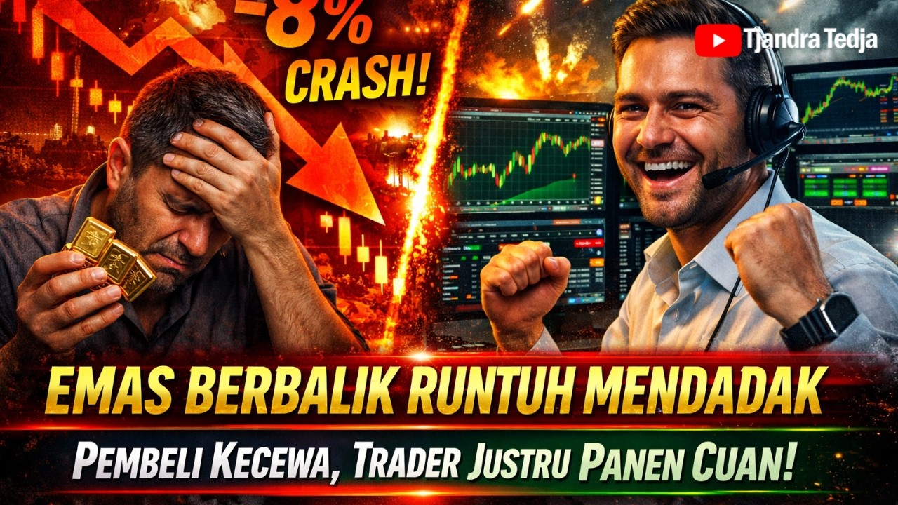Emas Berbalik Runtuh Mendadak. Pembeli Kecewa, Trader Justru Panen Cuan!!!