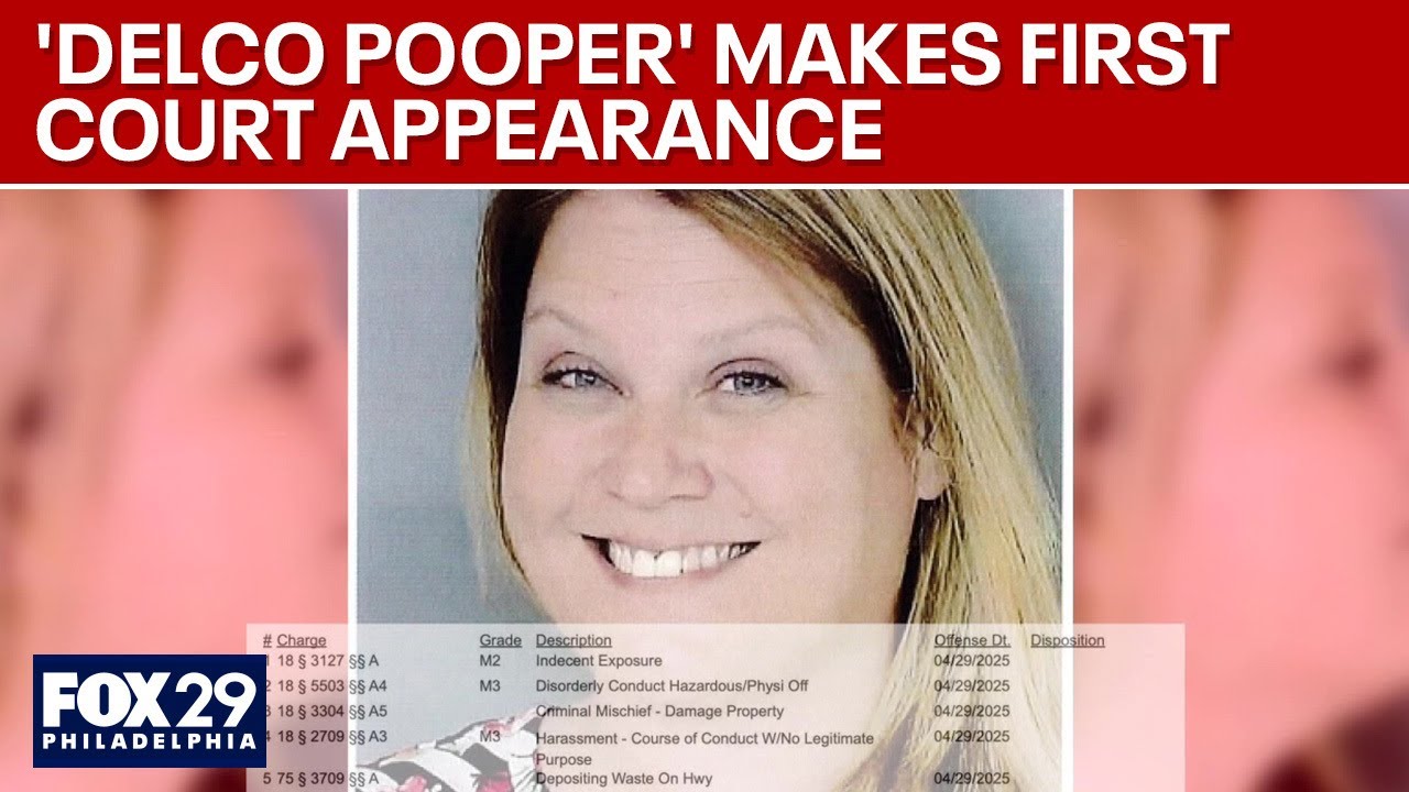 'Delco Pooper' makes court appearance as witness who filmed viral video testifies