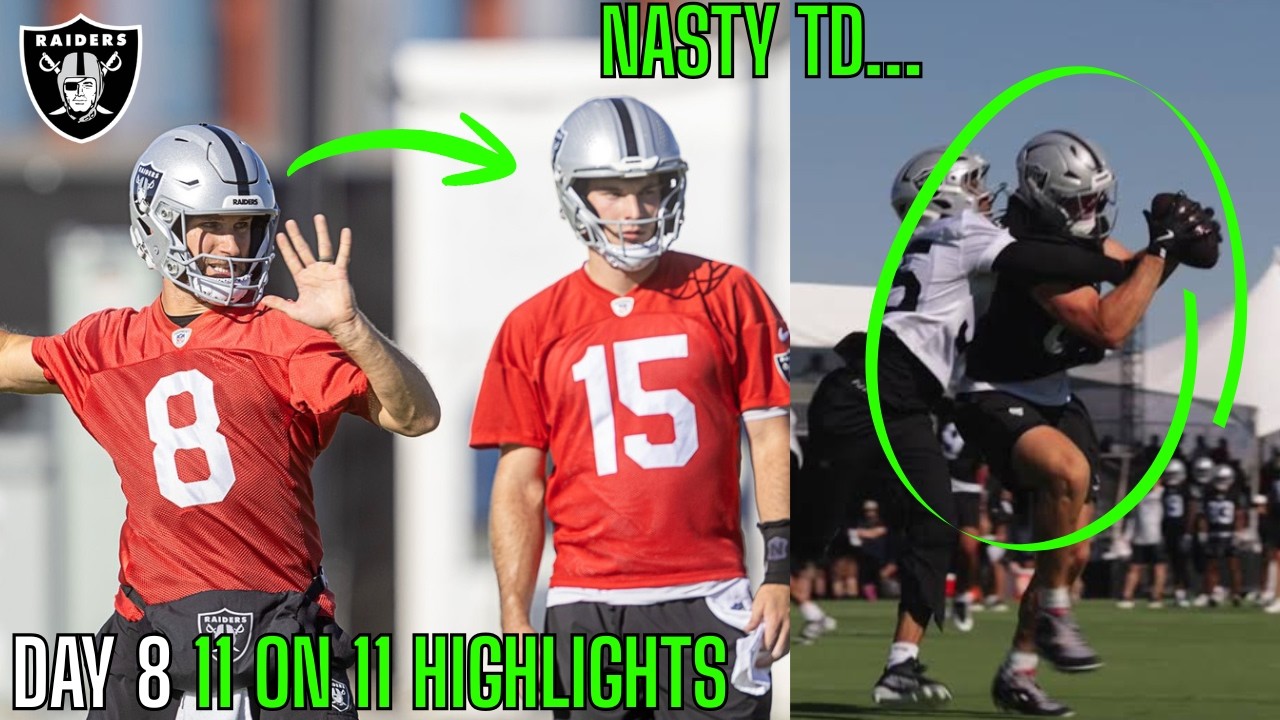 The Las Vegas Raiders Training Camp Looks INSANELY DYNAMIC Already... | DAY 8 HIGHLIGHTS |