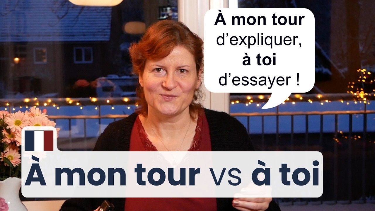 [FR] À mon tour ou c’est à moi : quelle différence en français ?
