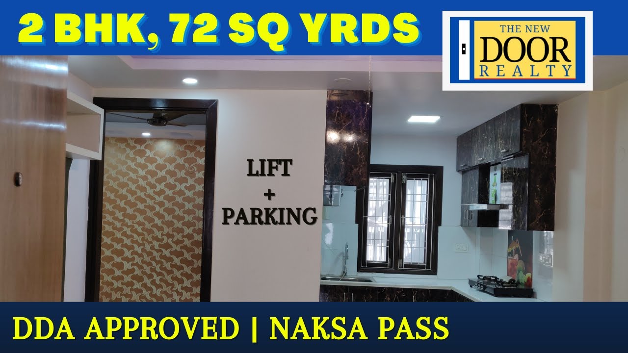2 BHK DDA Builder Floor | Ready to Move, DDA Approved | Gas Pipeline, Lift, Car Parking | Sec-8 DWK