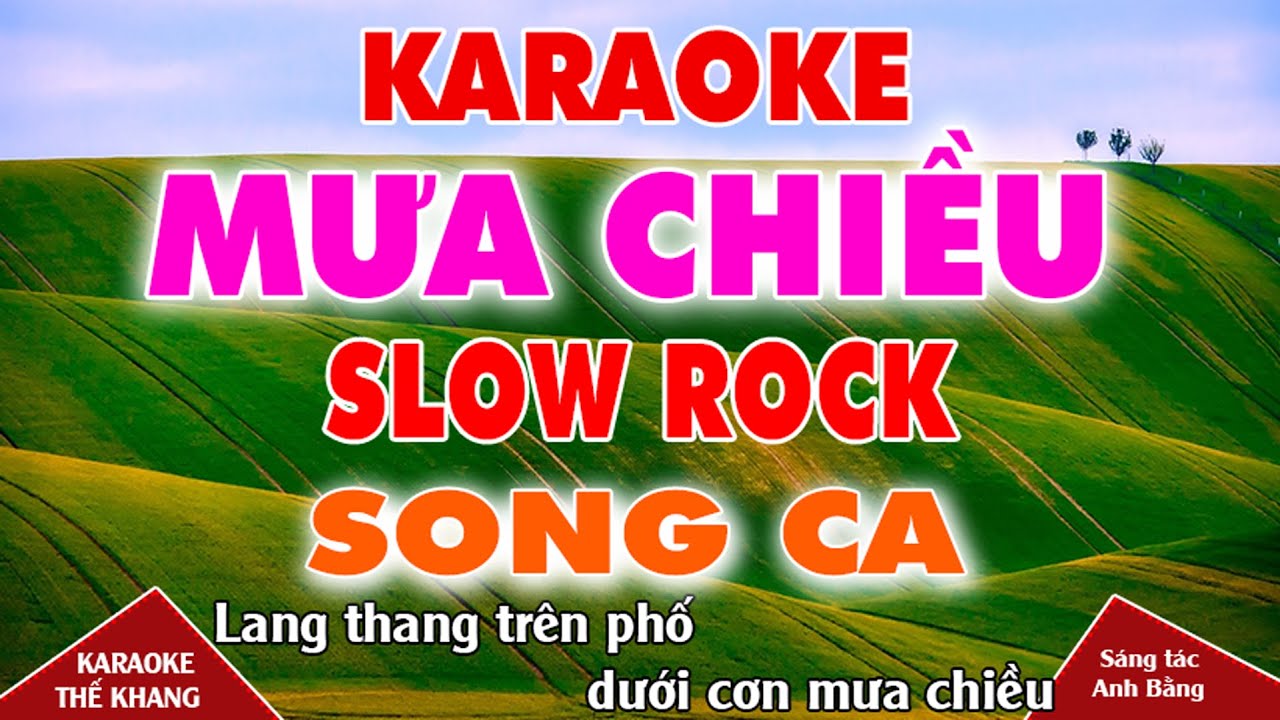 Mưa Chiều (ST Anh Bằng) Karaoke Song Ca ll Beat Nhạc Sống Cực Êm ll Karaoke Thế Khang