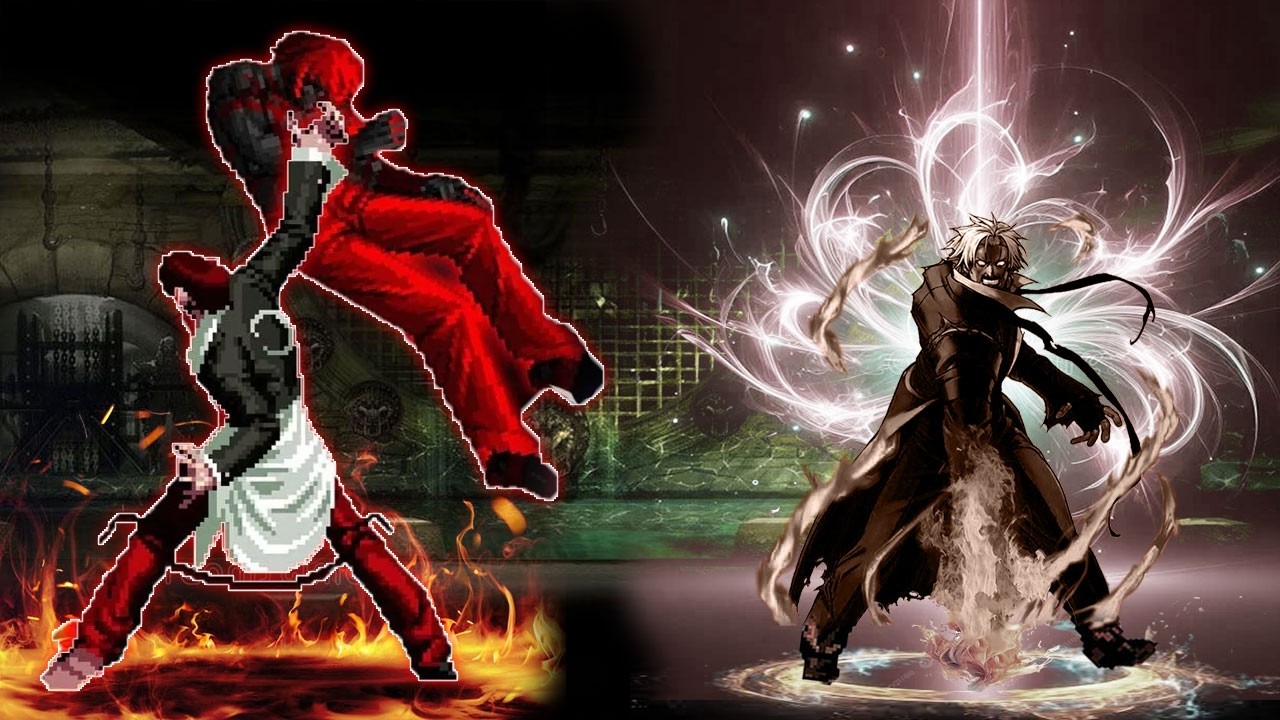 [Mugen KOF] Final Orochi Iori Lv3 Vs  Bosses Phoenix Orochi Team